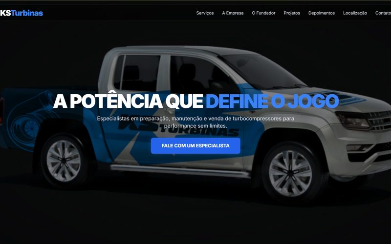 Prévia do site KS Turbinas